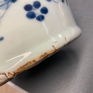 Two Chinese blue and white celadon-ground vases, 19th C. — photo 15