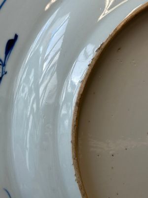 Two Chinese blue and white dishes with floral design, Yongzheng — 照片 9