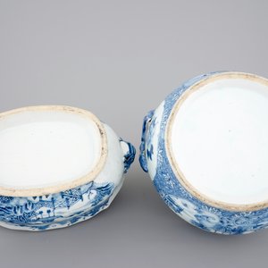 Two Chinese blue and white export porcelain tureens, Qianlong, 18th C. — photo 7