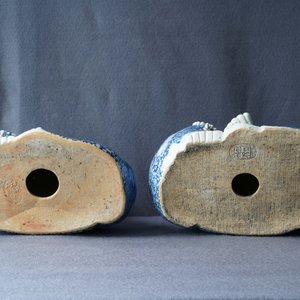 Two Chinese blue and white figures of Buddha, 19/20th C. — photo 19
