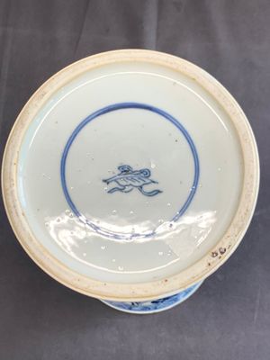 Two Chinese blue and white 'gu' vases with landscape and floral panels, Kangxi — photo 7