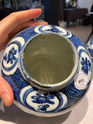 Two Chinese blue and white jars, Wanli — 照片 7