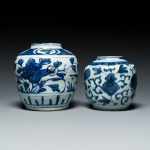Two Chinese blue and white jars, Wanli — 照片 5