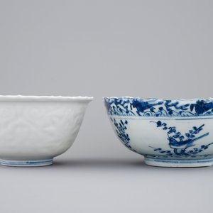 Two Chinese blue and white "kraak" porcelain bowls, Ming, Wanli — photo 5