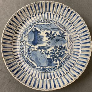 Two Chinese blue and white kraak porcelain dishes with deer and a grasshopper, Wanli — 照片 21