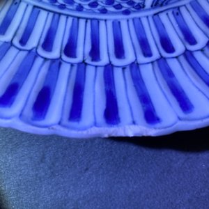 Two Chinese blue and white kraak porcelain dishes with deer and a grasshopper, Wanli — 照片 23