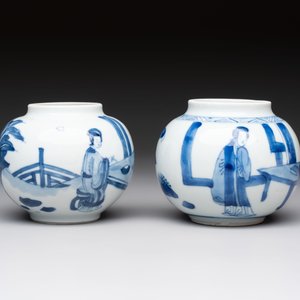 Two Chinese blue and white 'Long Eliza' jarlets, Kangxi — 照片 4