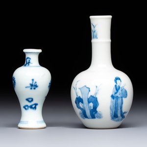Two Chinese blue and white miniature vases, Kangxi — foto 4