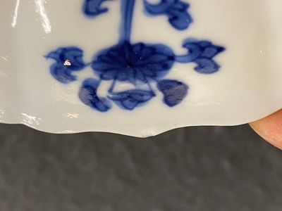 Two Chinese blue and white plates, Kangxi mark and of the period — photo 13