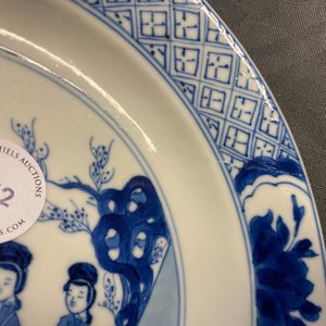 Two Chinese blue and white plates, Kangxi mark and of the period — 照片 5