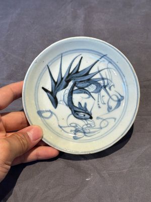 Two Chinese blue and white plates, late Ming/Shunzhi — 照片 12