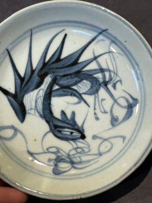Two Chinese blue and white plates, late Ming/Shunzhi — 照片 13