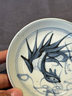 Two Chinese blue and white plates, late Ming/Shunzhi — 照片 14