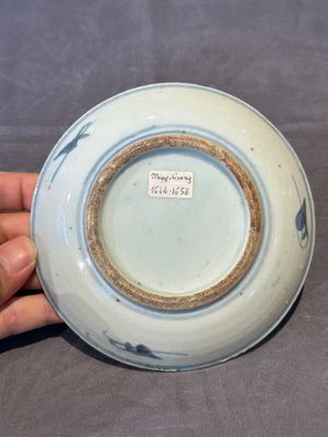 Two Chinese blue and white plates, late Ming/Shunzhi — 照片 15