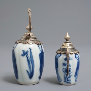 Two Chinese blue and white silver-mounted miniatures, Kangxi — 照片 5