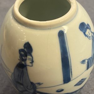 Two Chinese blue and white tea caddies and covers, Kangxi — 照片 9