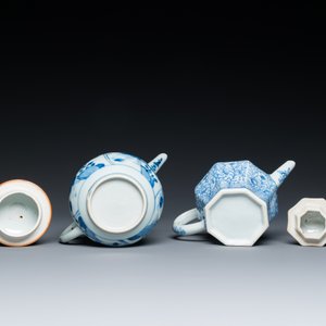 Two Chinese blue and white teapots and covers, Kangxi — photo 7