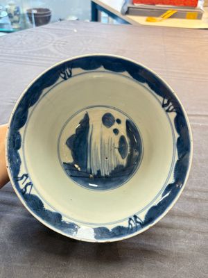 Two Chinese blue and white vases after Venetian glass models and a 'horses' bowl, Kangxi — 照片 5