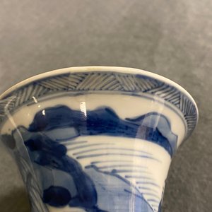 Two Chinese blue and white vases, Kangxi — 照片 11