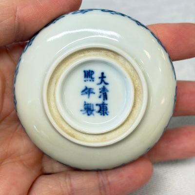 Two Chinese blue and white Wang Bu-style seal paste boxes and covers — photo 10