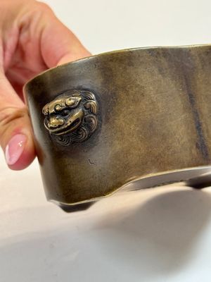 Two Chinese bronze censers, one with a wooden cover,  Ti An 惕庵 mark, 19th C. — photo 8