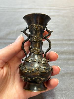 Two Chinese bronze miniature vases, Yuan/Ming — 照片 7