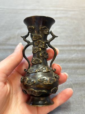 Two Chinese bronze miniature vases, Yuan/Ming — 照片 9