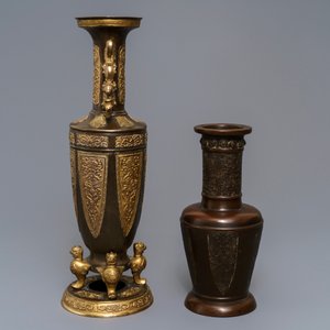 Two Chinese bronze vases, 19th C. — photo 4
