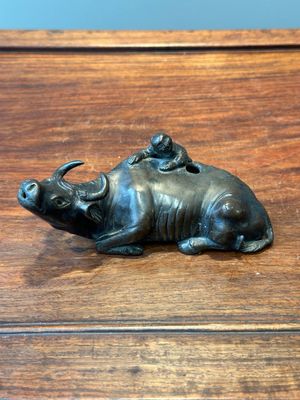 Two Chinese bronze water droppers, Ming/Qing — 照片 2