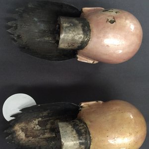 Twee figuren van Shou Lao in Canton emaille, 18/19e eeuw — foto 11