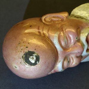 Twee figuren van Shou Lao in Canton emaille, 18/19e eeuw — foto 14