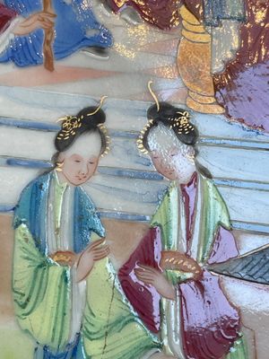 Two Chinese Canton famille rose dishes and a tazza, 19th C. — foto 20