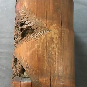 Two Chinese carved bamboo brush pots, 18/19th C. — 照片 14