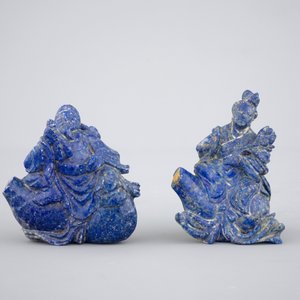 Two Chinese carved Lapis lazuli snuff bottles, 19th C. — photo 2