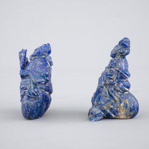 Two Chinese carved Lapis lazuli snuff bottles, 19th C. — photo 3