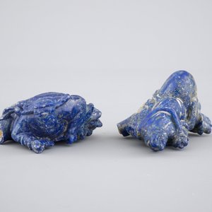 Two Chinese carved Lapis lazuli snuff bottles, 19th C. — photo 6