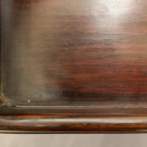 Two Chinese carved wooden trays and a stand, 18/19th C. — photo 20