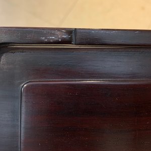 Two Chinese carved wooden trays and a stand, 18/19th C. — photo 22