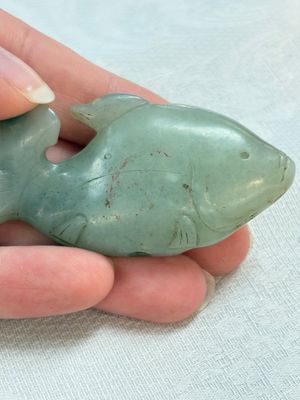 Two Chinese celadon, white and russet jade carvings, 18/19th C. — photo 15