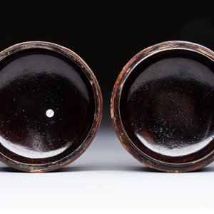 Two Chinese cinnabar lacquer covered boxes and a bottle vase, 19th C. — photo 13