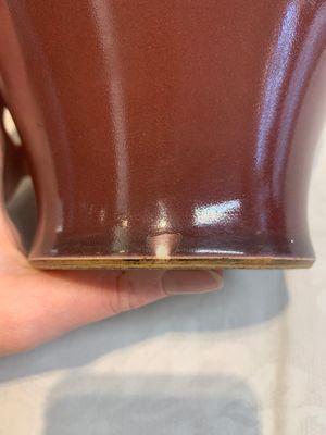Two Chinese copper-red-glazed vases, 18th C. — photo 14