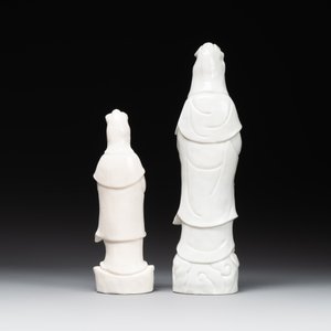 Two Chinese Dehua blanc de Chine figures of Guanyin, 18th C. — foto 3