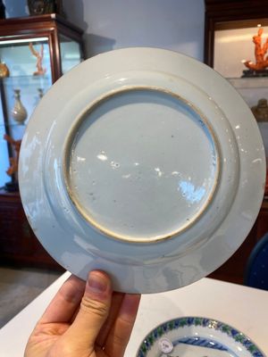 Two Chinese doucai 'South Sea Bubble' plates, Kangxi — photo 6