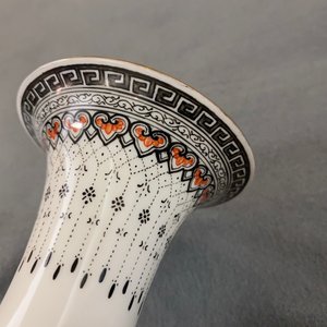 Two Chinese eggshell porcelain vases, seal marks, 20th C. — 照片 7
