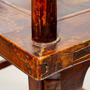 Two Chinese elm yoke-back chairs, 19/20th C. — photo 8