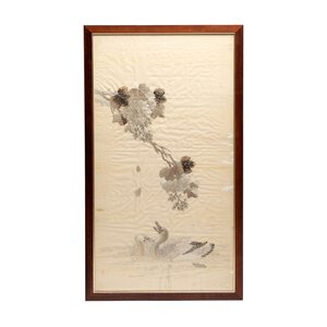 Two Chinese embroidered silk panels, 19/20th C. — 照片 4