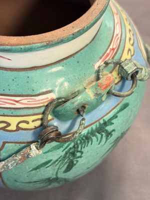Two Chinese enamelled Yixing stoneware teapots, 19th C. — photo 20