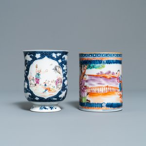 Two Chinese famille rose and 'Mandarin' design mugs, Qianlong — 照片 5
