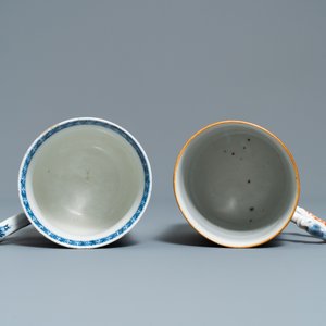 Two Chinese famille rose and 'Mandarin' design mugs, Qianlong — 照片 6