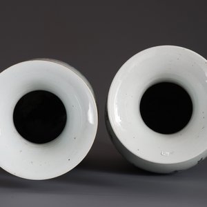 Two Chinese famille rose and qianjiang cai vases, 19/20th C. — 照片 9